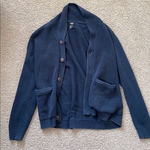 Blue cardigan